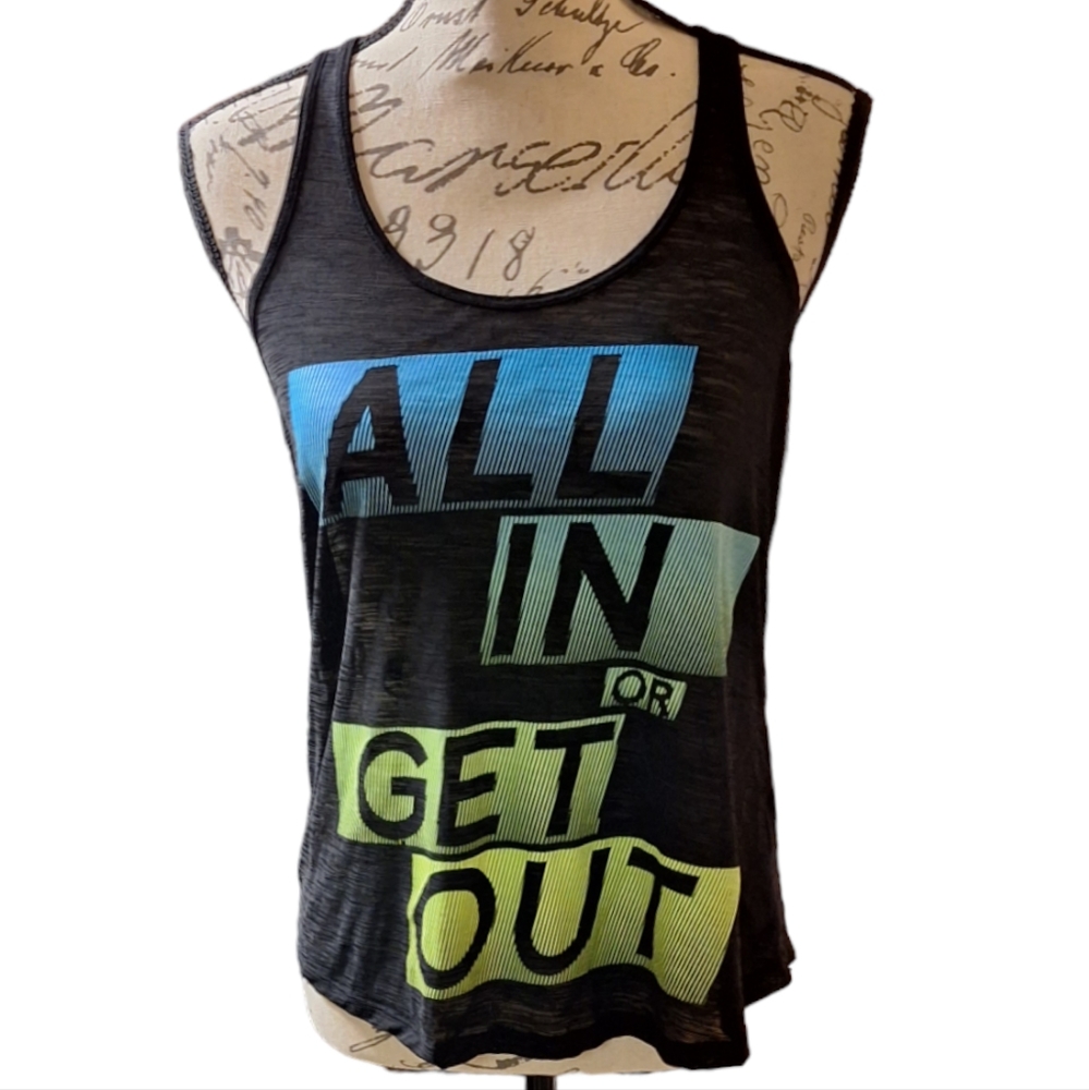 Live Love Dream Women Graphic Athletic Tank Top Size SP